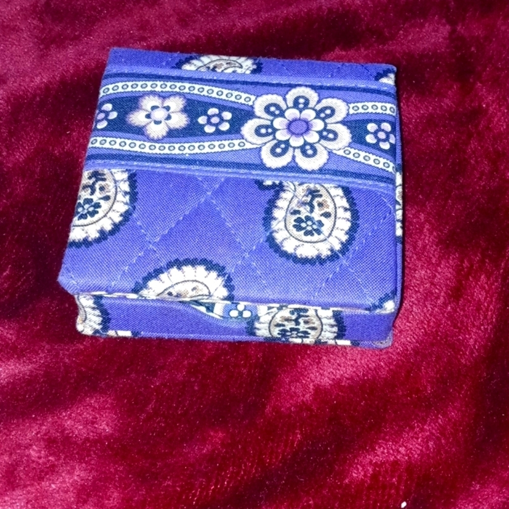 VERA BRADLEY SIMPLY VIOLET STICKY NOTE PAD HOLDER
